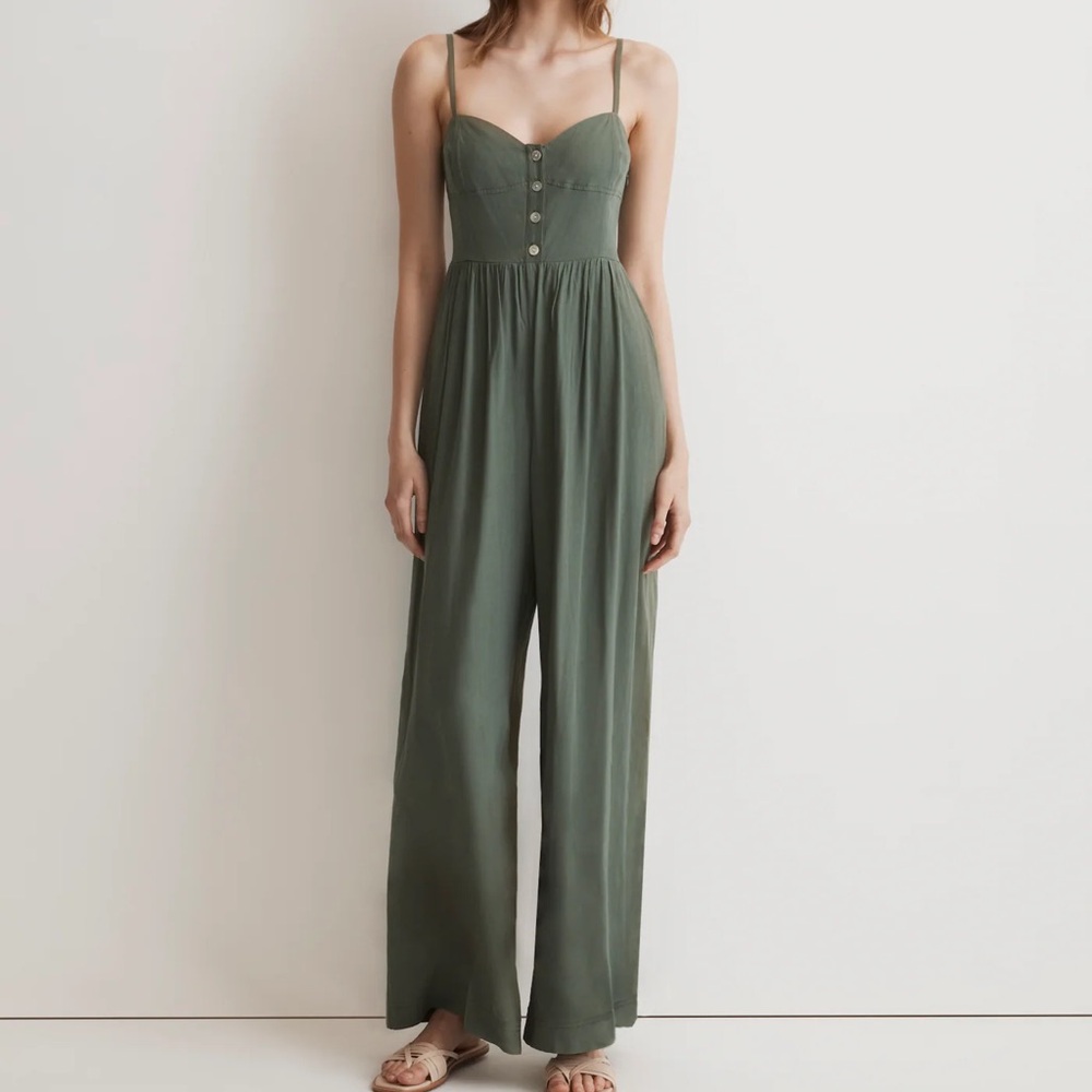 Madewell Sleeveless Wide-Leg Jumpsuit